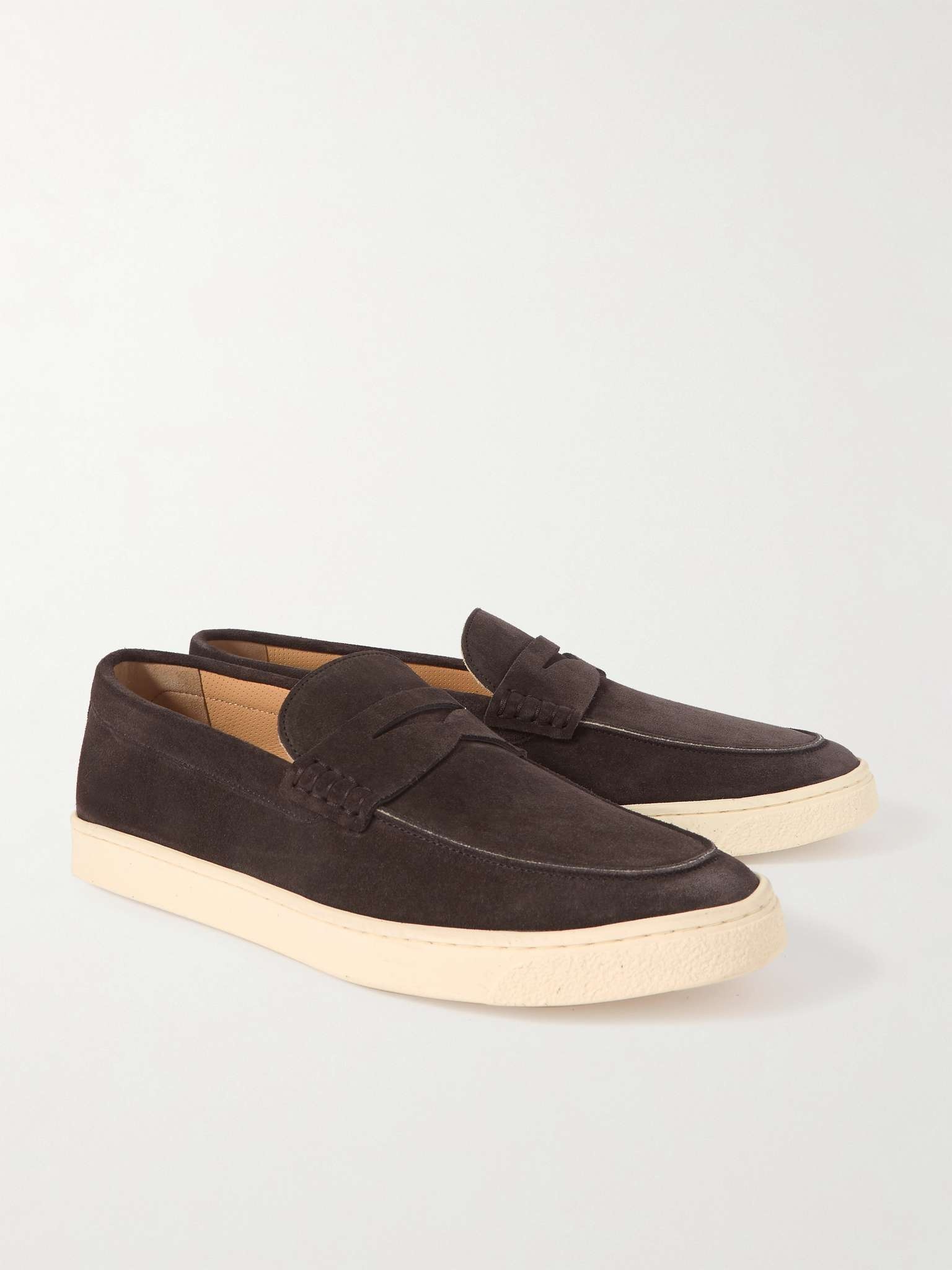 Suede Penny Loafers - 4