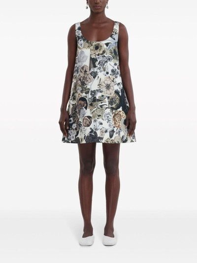 Marni floral-print A-line minidress outlook