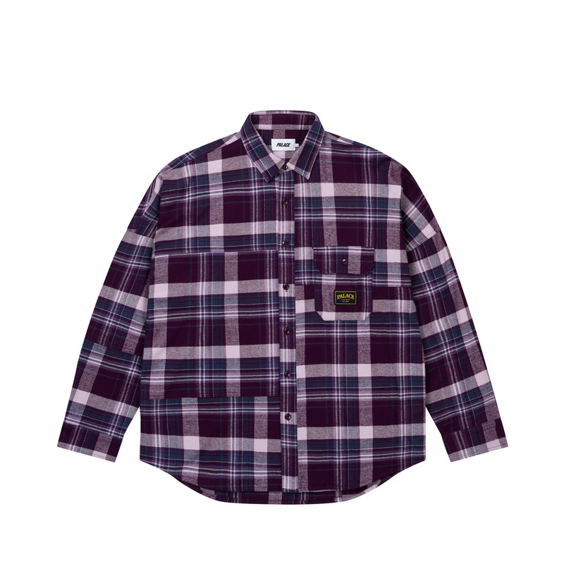 LUMBER YAK PATCH OVERSHIRT PURPLE 1