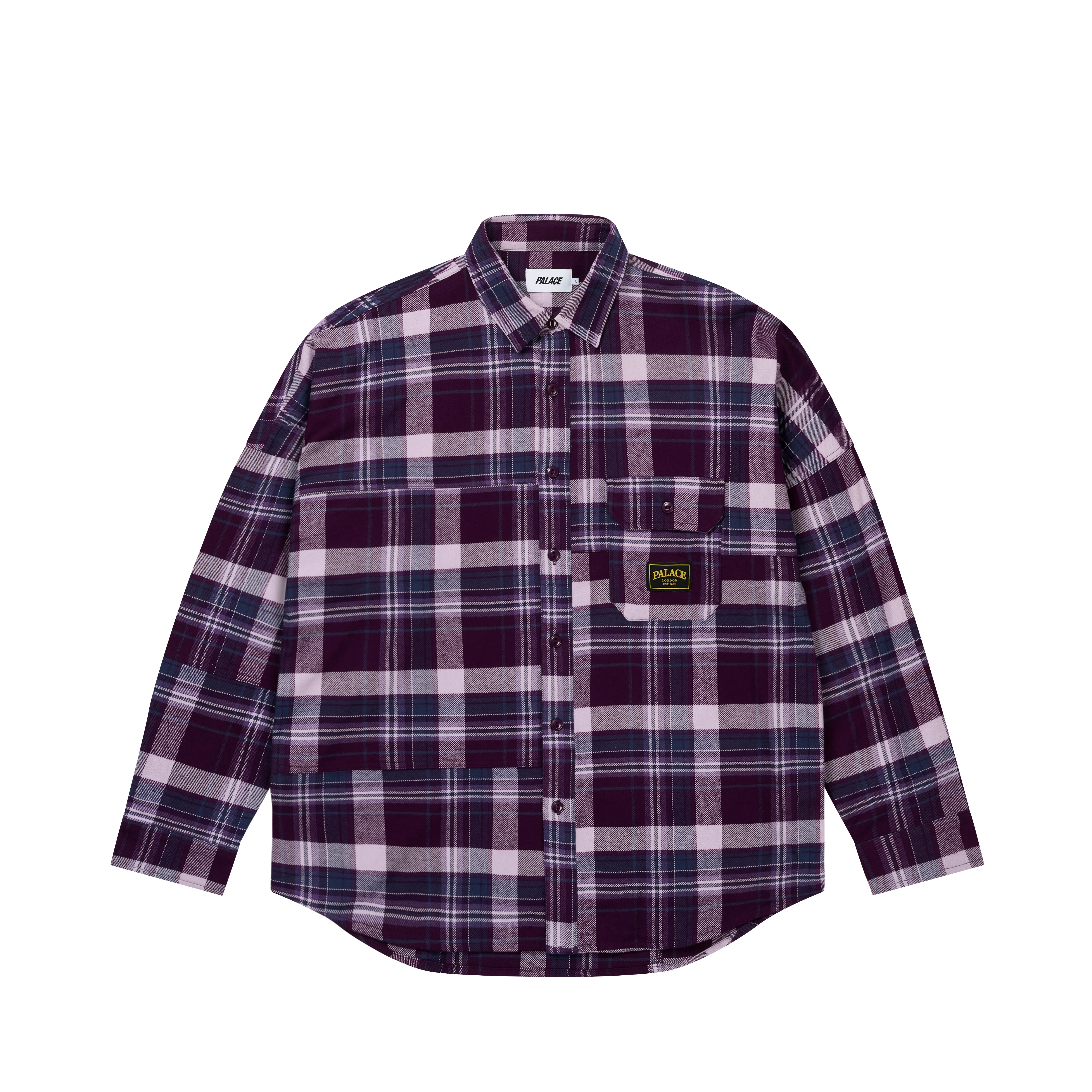 LUMBER YAK PATCH OVERSHIRT PURPLE - 1