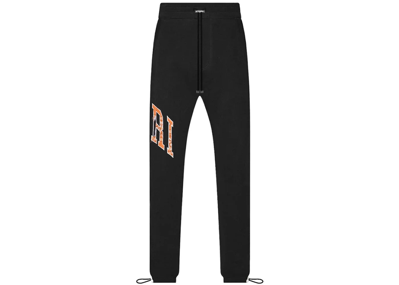 AMIRI Bandana Applique Sweatpants Black/Orange - 1