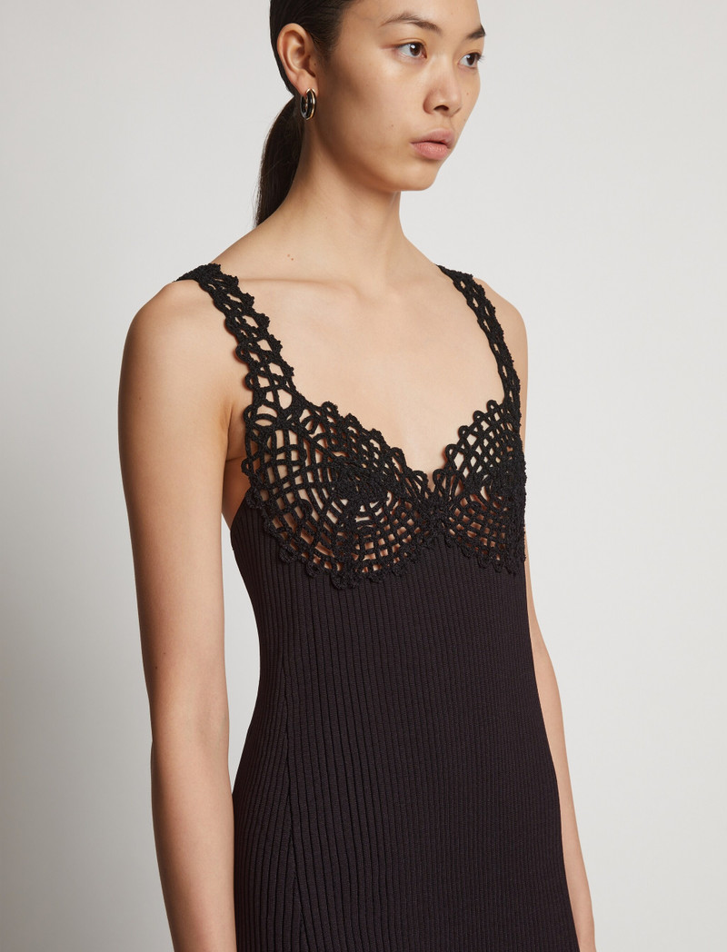 Rib Knit Lace Dress 5