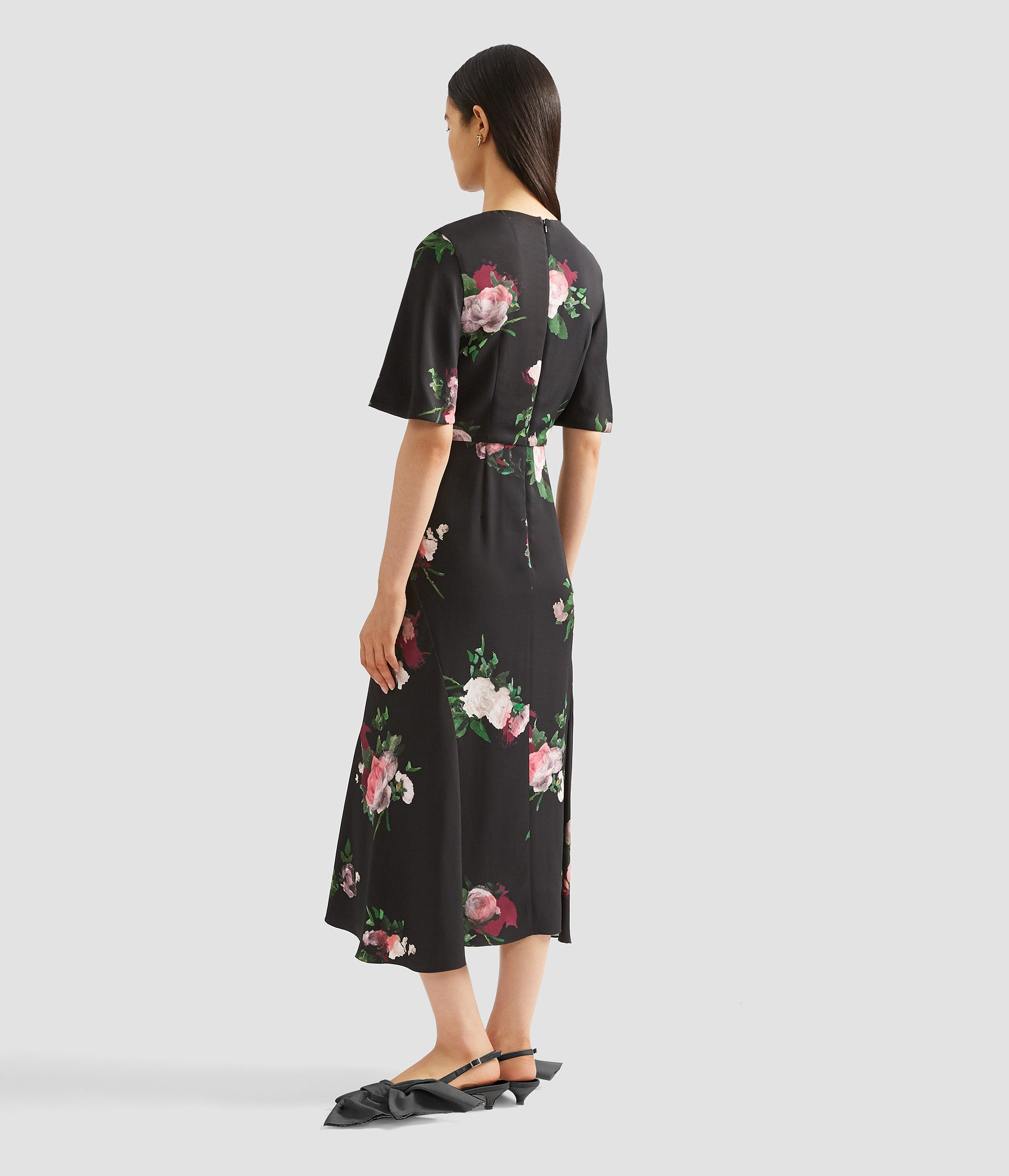SHORT SLEEVE MIDI DRESS - 3