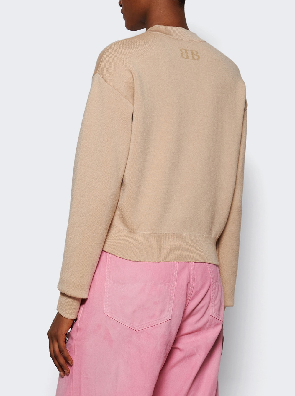 Cropped Sweater Ecru - 4