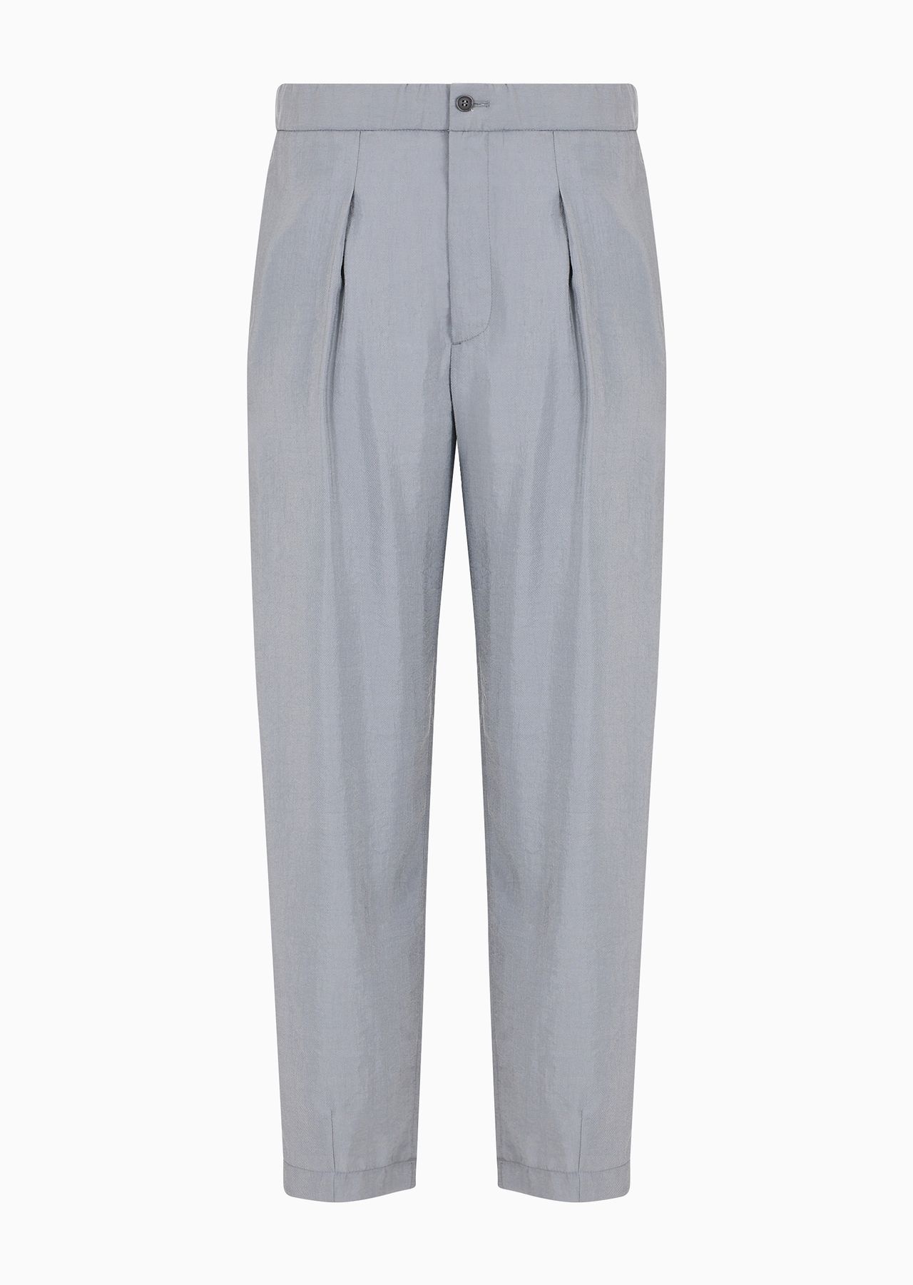 One-dart trousers in a silk-blend twill - 1