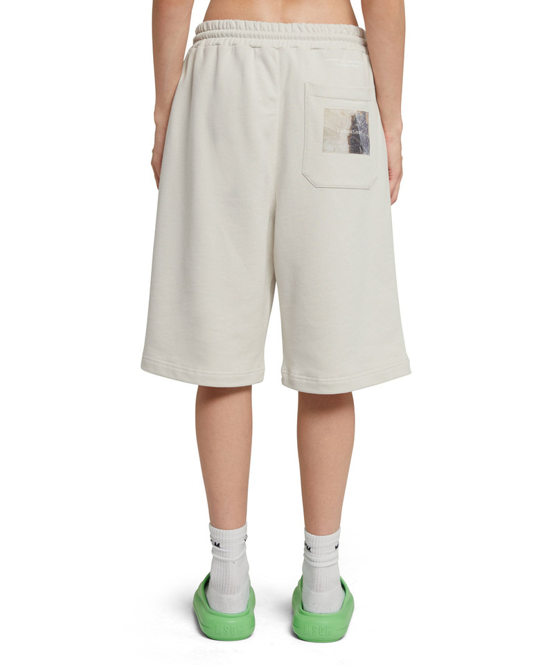 "FANTASTIC GREEN INVERSE SERIES" organic cotton sweat Bermudas 7