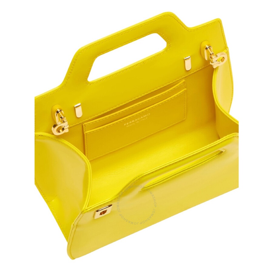 Ferragamo Mini Wanda Top Handle Leather Hand Bag - 4