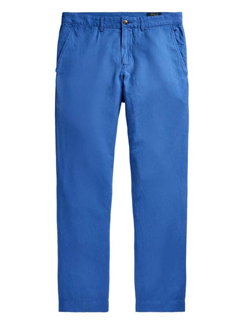 flat-front trousers 1