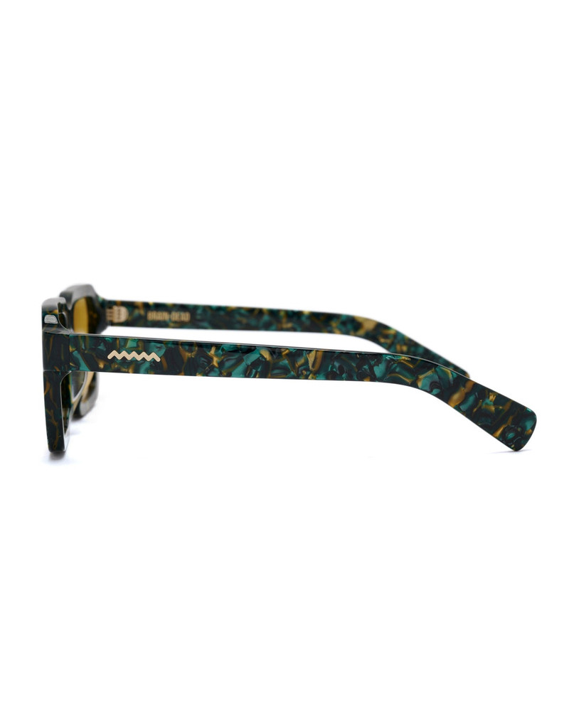 BRAIN DEAD Staunton Post Modern Primitive Eye Protection - Green Granite/Yellow outlook