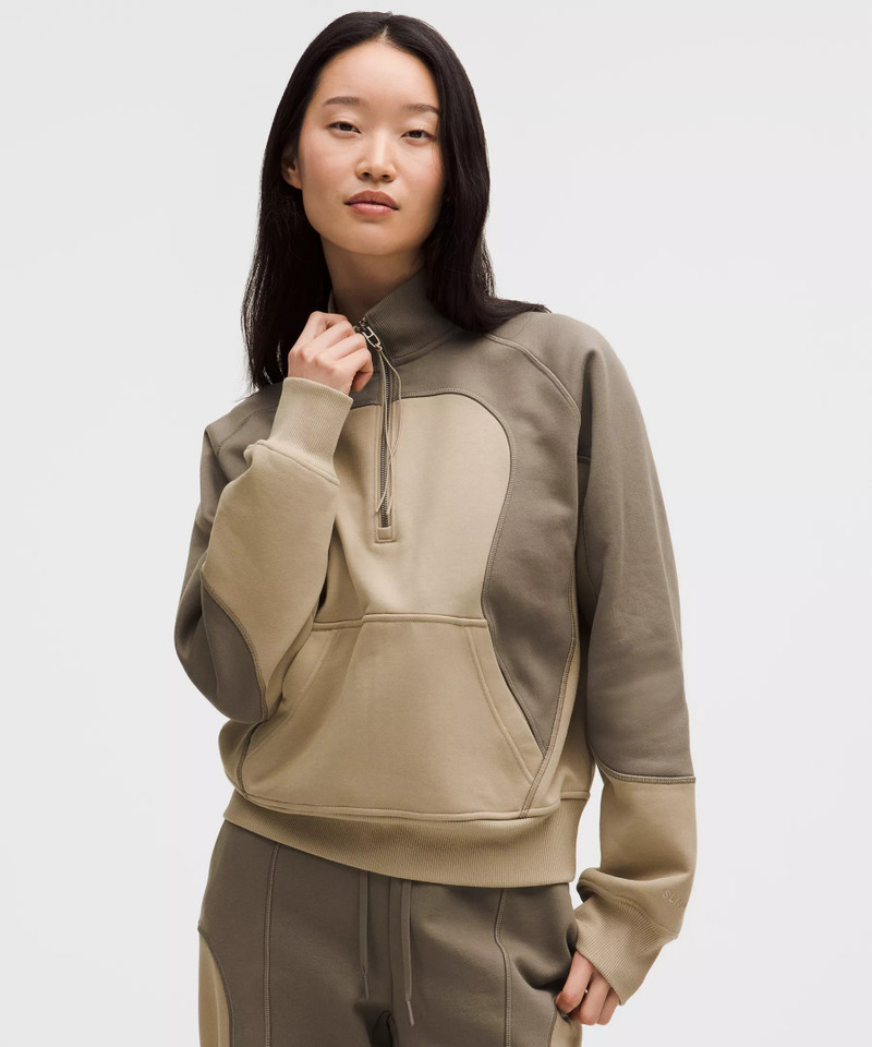 Cotton Fleece Relaxed-Fit Half Zip *SLNSH Collection 1