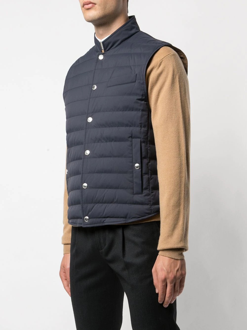 slim-fit gilet - 3