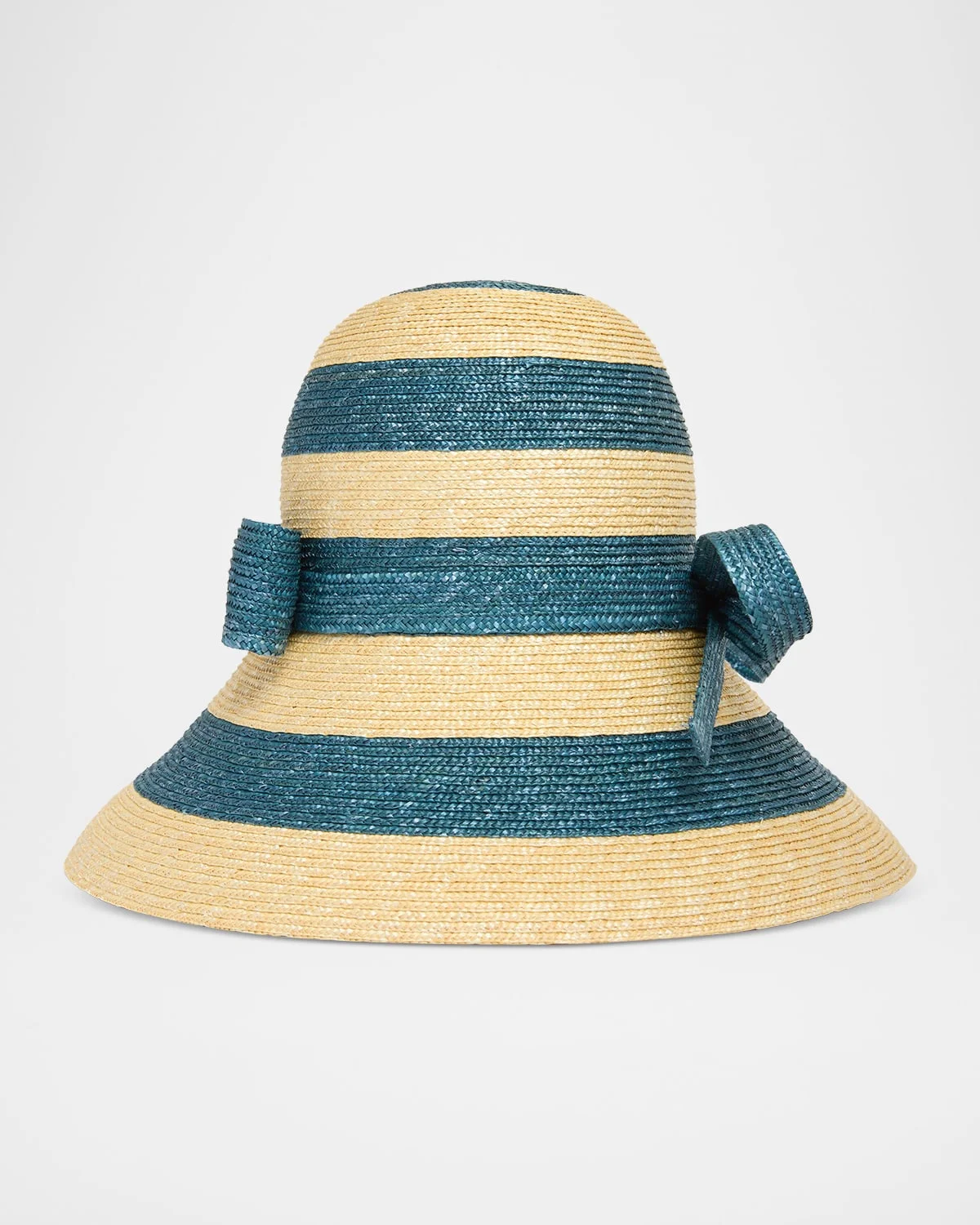 VLogo Signature Straw Cloche Hat - 1
