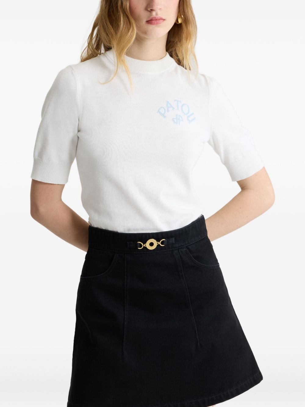 bow-detail sweater - 4