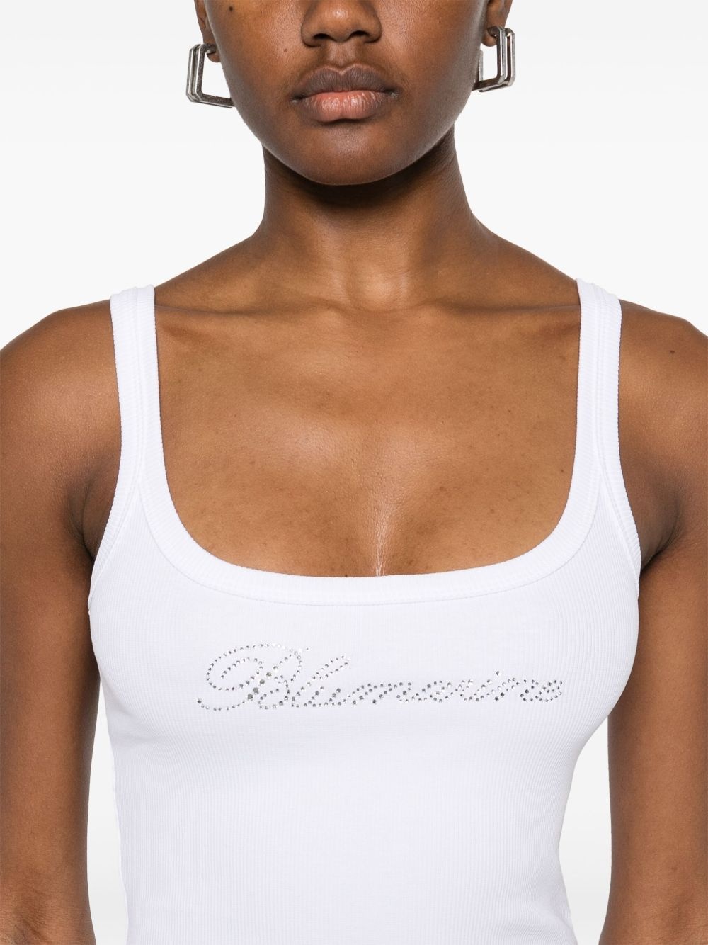 logo-appliqué tank top - 5