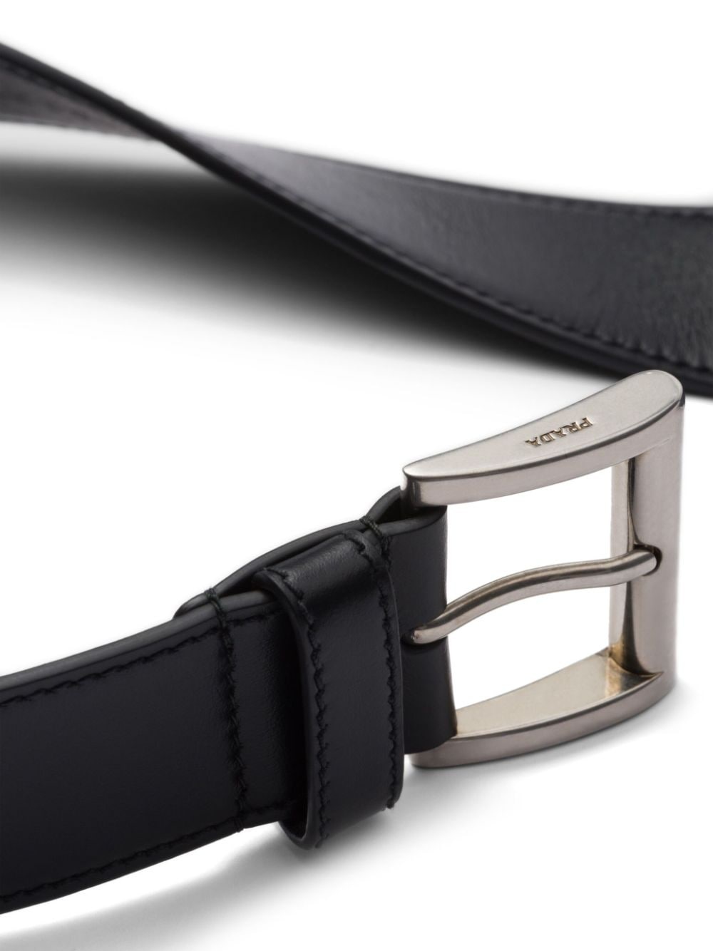 buckled leather belt - 2