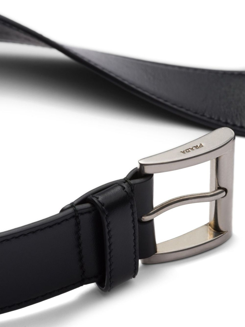 Prada buckled leather belt outlook