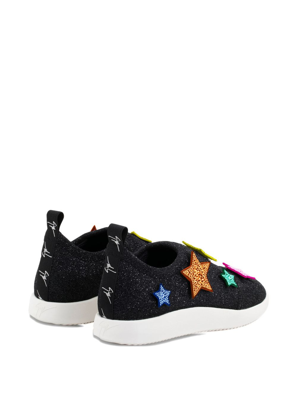 rhinestone-embellished star patches - 2