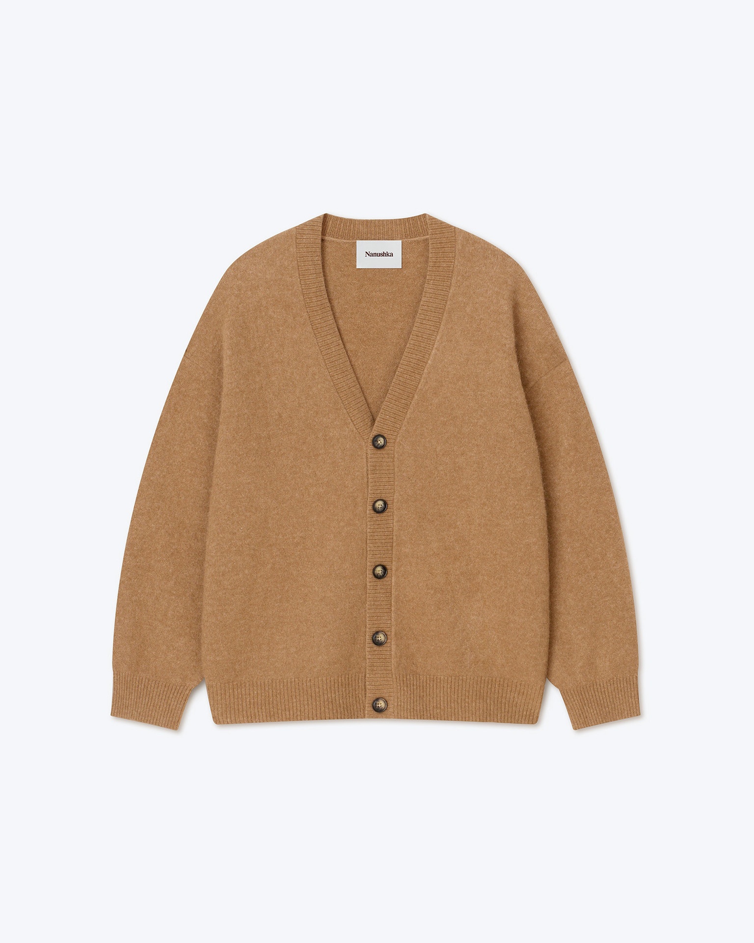 PRIM - Brushed cardigan - Camel - 1