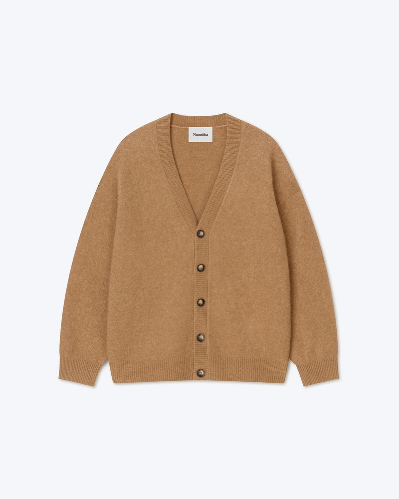 PRIM - Brushed cardigan - Camel 1
