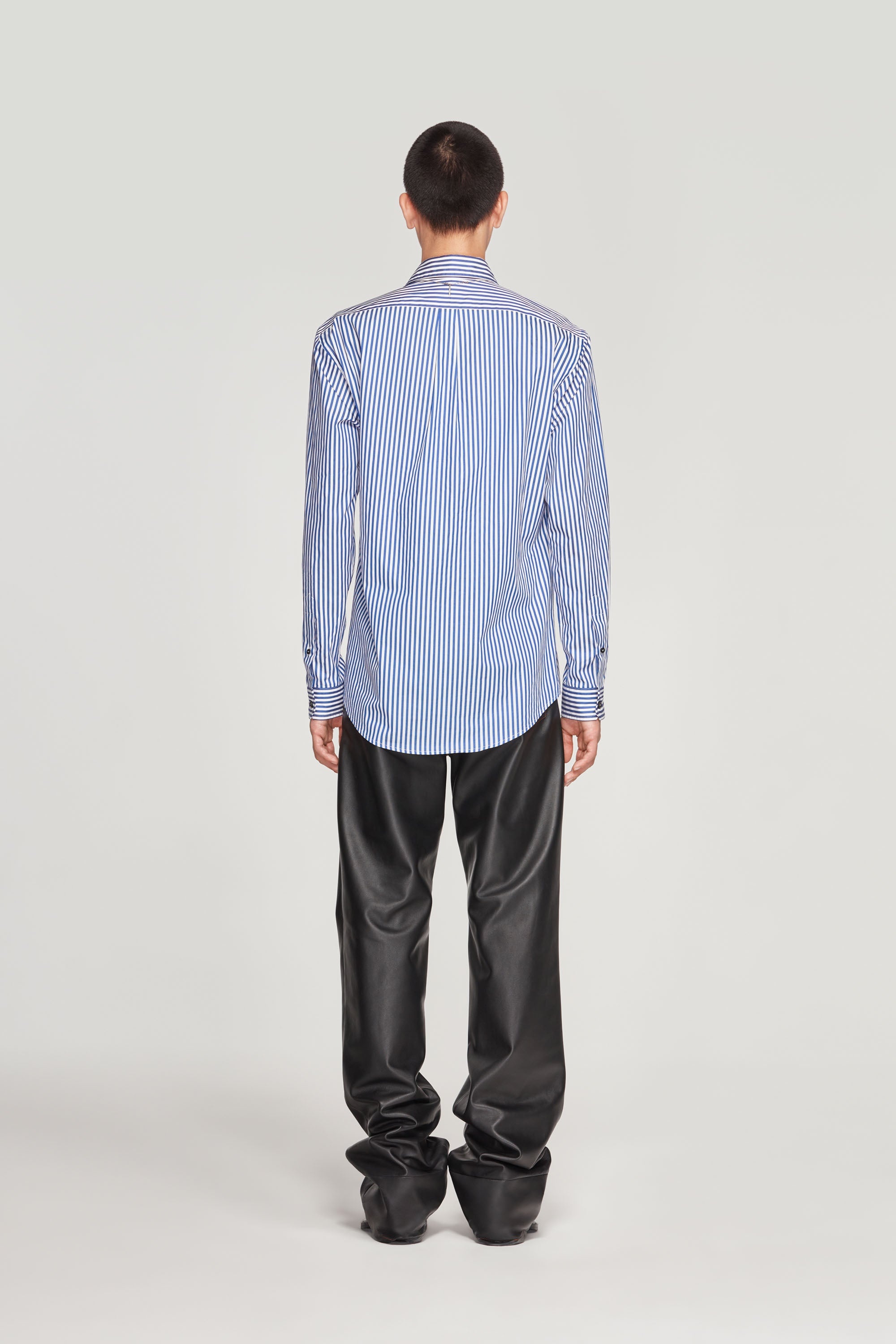 Pinched Logo Stripe Shirt - 6