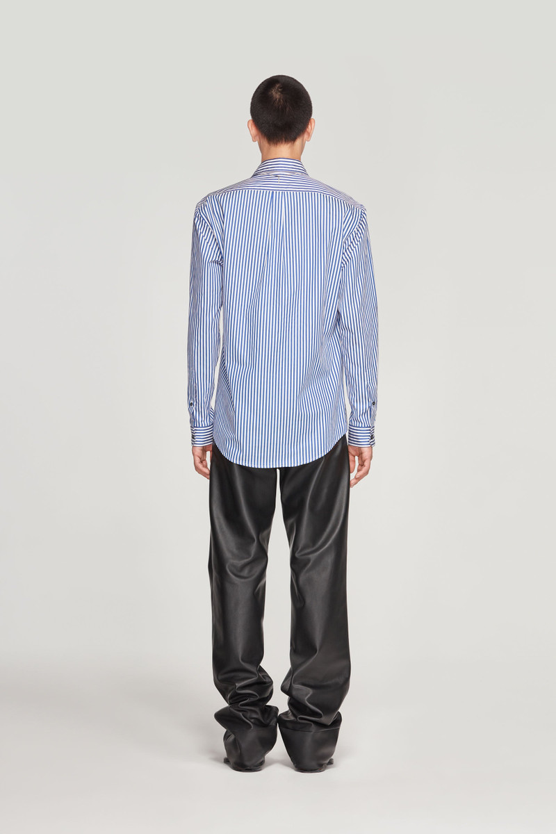 Pinched Logo Stripe Shirt 6