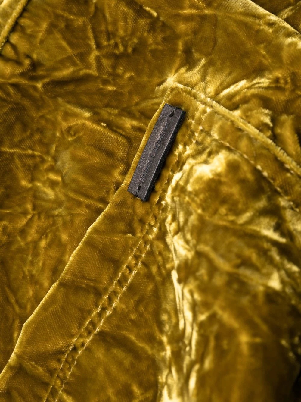 velvet-effect slim-cut trousers - 6