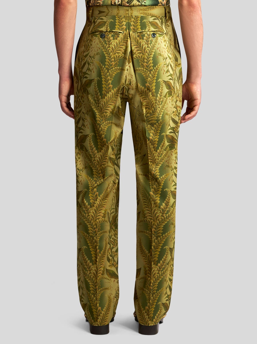 TROUSERS WITH FOLIAGE PRINT - 4