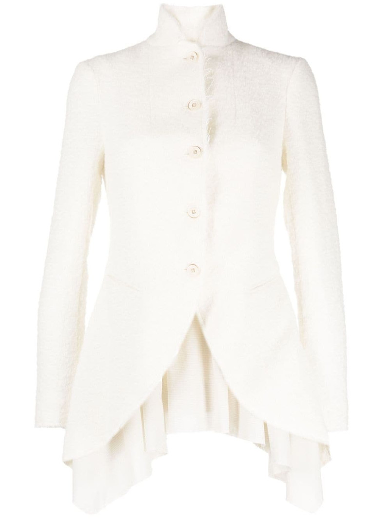 stand up-collar button-up jacket 1