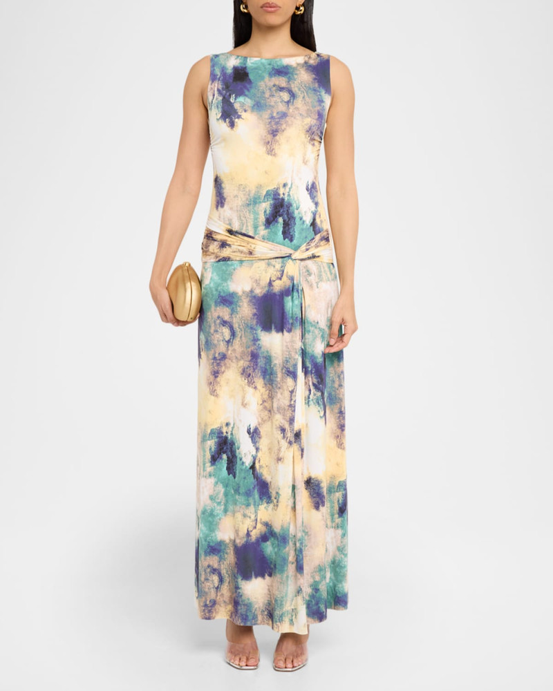 MISA Safira Abstract Jersey Maxi Dress outlook