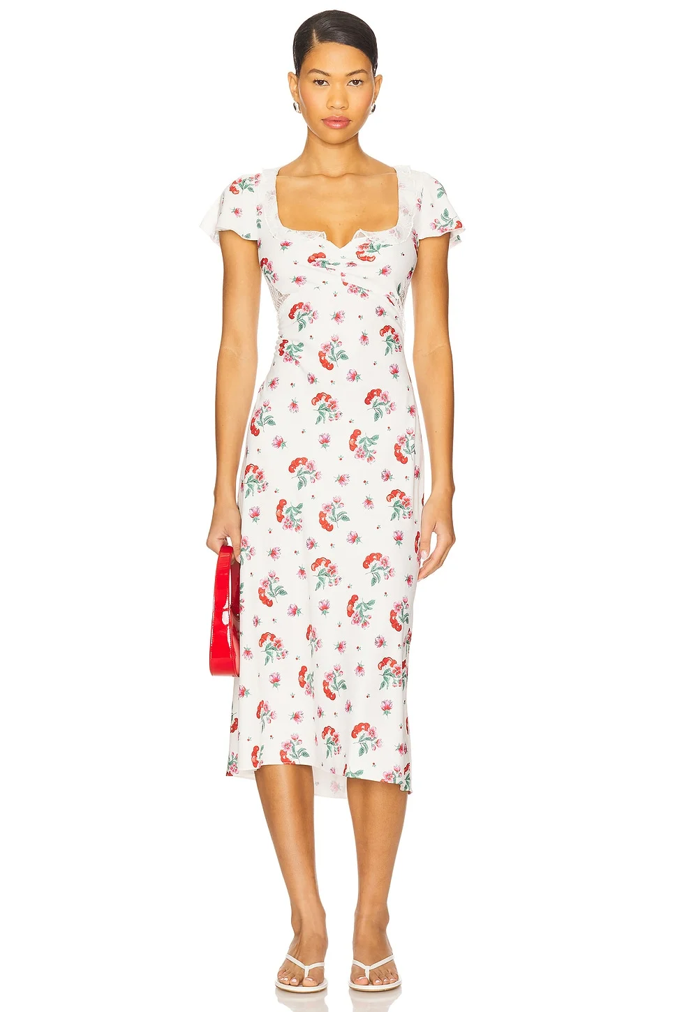 Delicate Crepe Midi Dress - 1