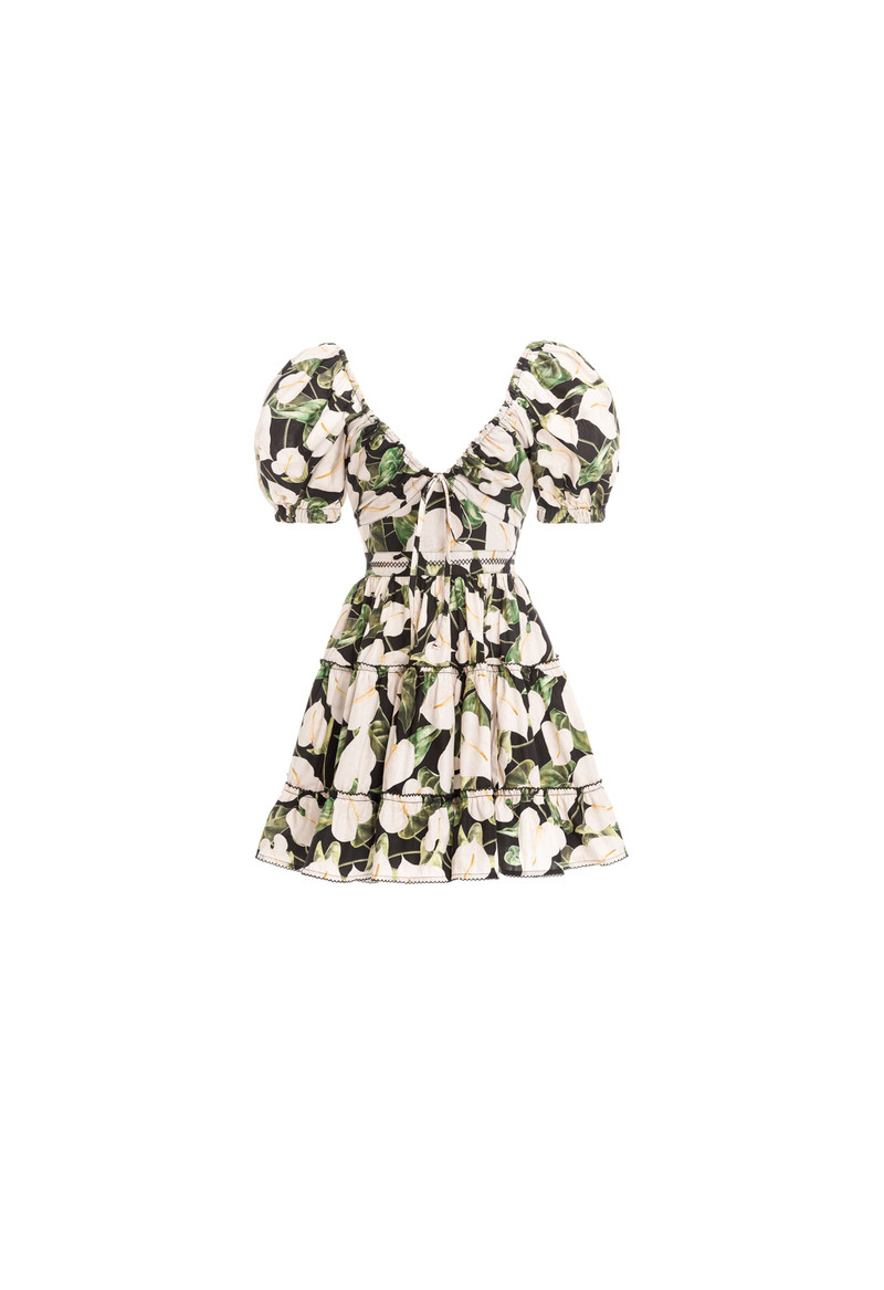 Manzanilla Anturios Black Mini Dress 1