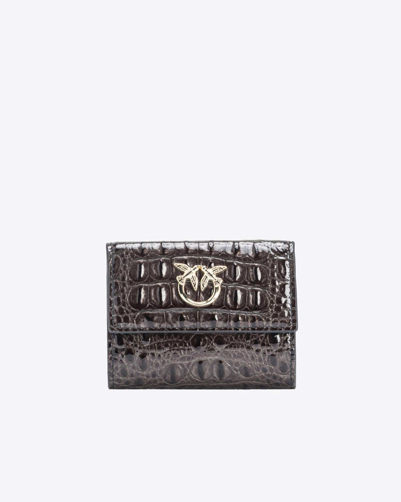 PINKO GALLERIA CROC-PRINT SMALL WALLET 1
