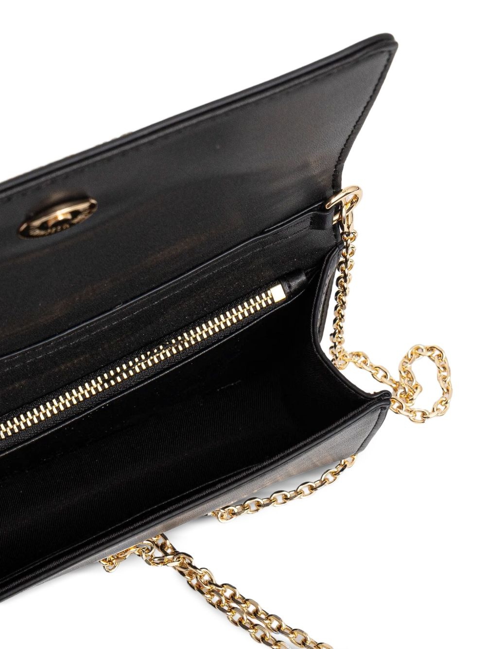 logo-lettering clutch bag - 5