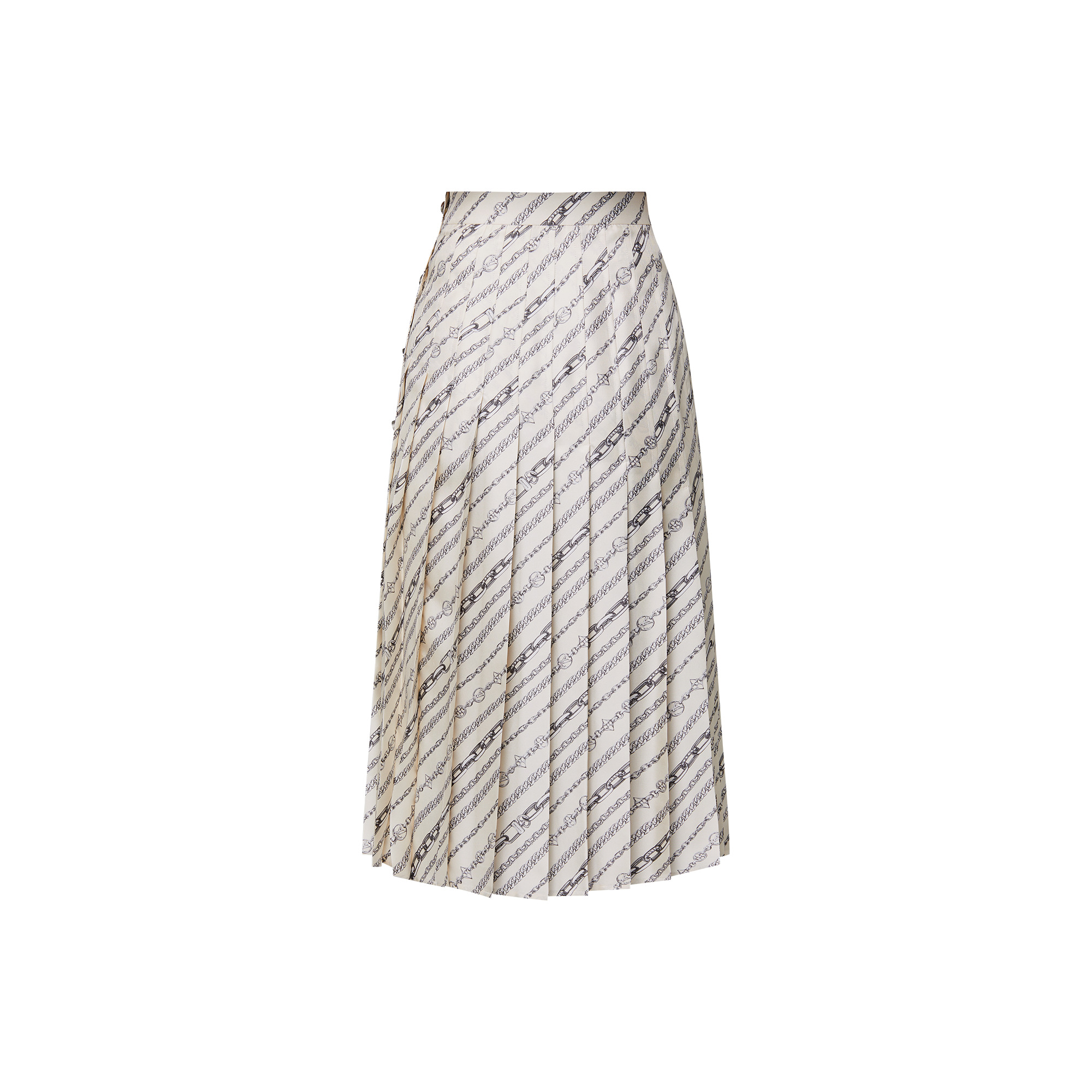 Buttoned Up Pleated Skirt - 3