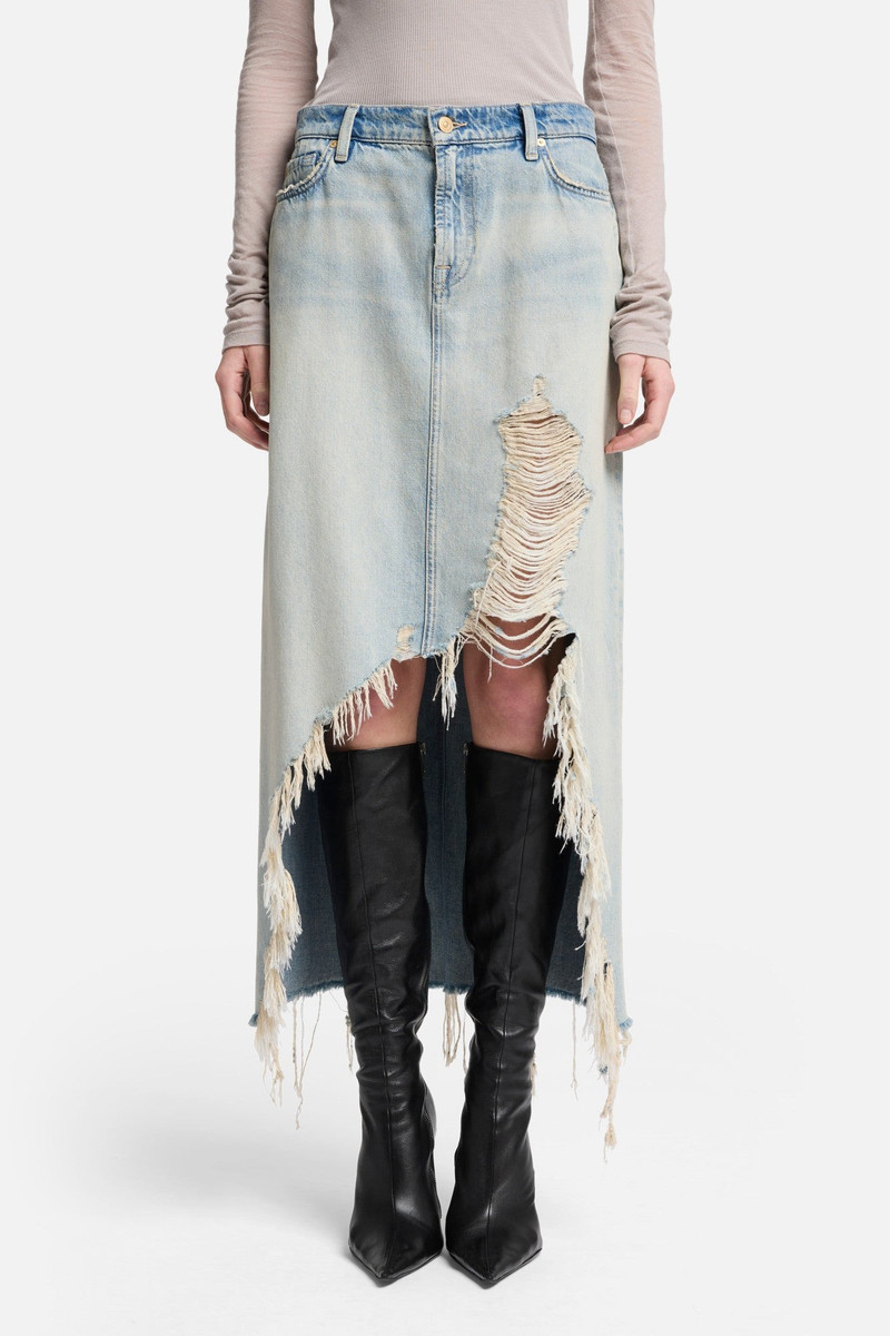 MANKIND Denim Midi Skirt in Peaches 3