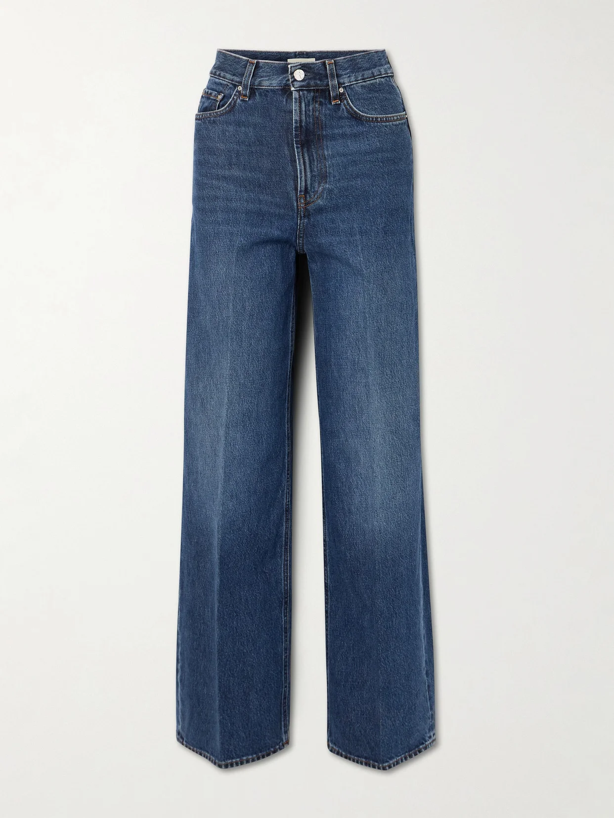 High-rise Wide-leg Organic Jeans - 1