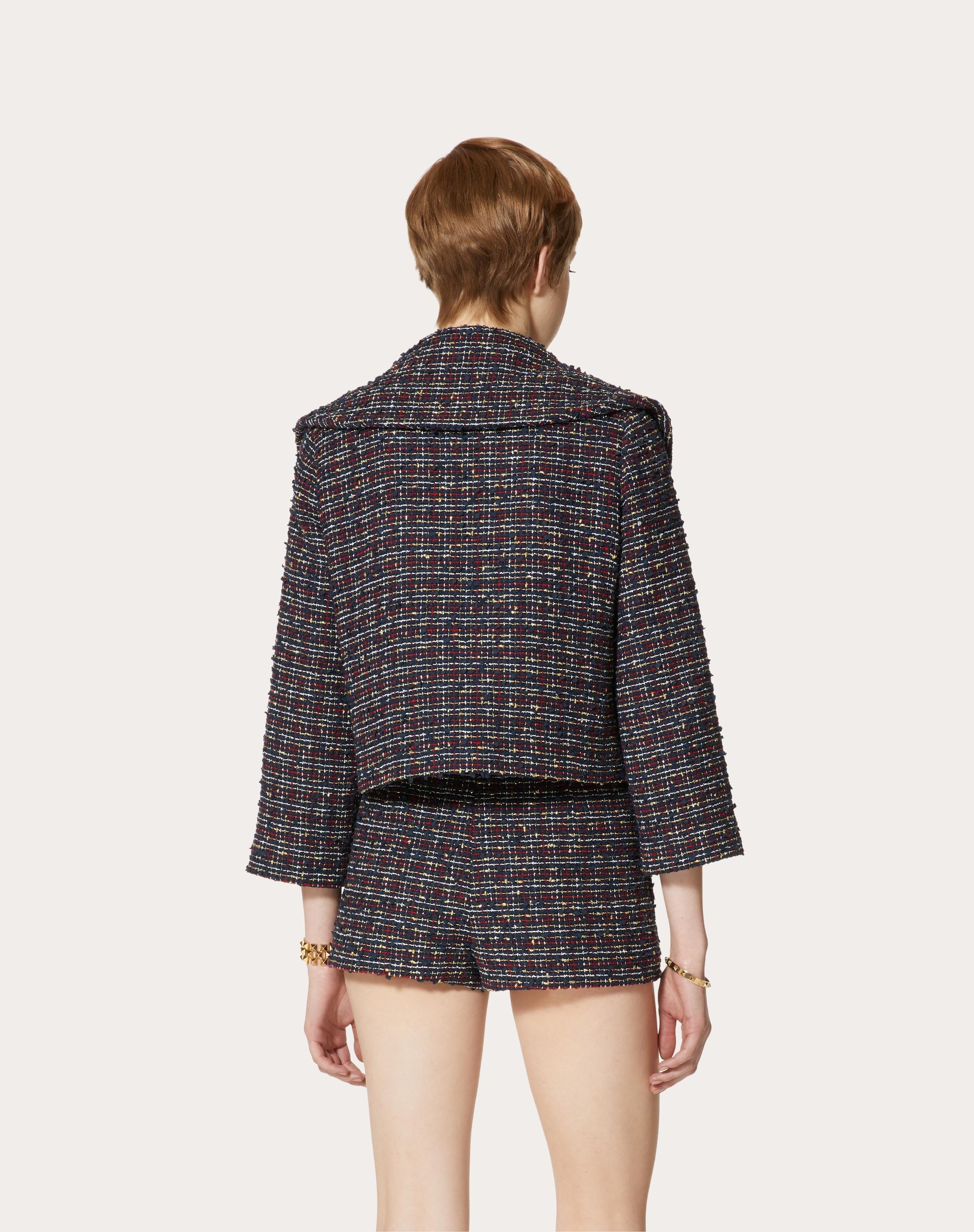COTTON COLOR TWEED JACKET - 4