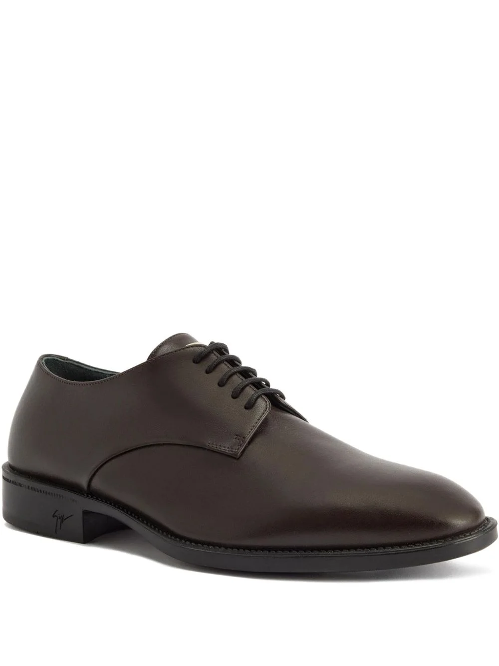 leather lace-up shoes - 1