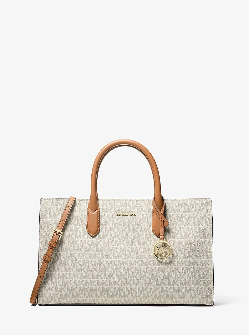 Scarlett Medium Signature Logo Satchel - 1