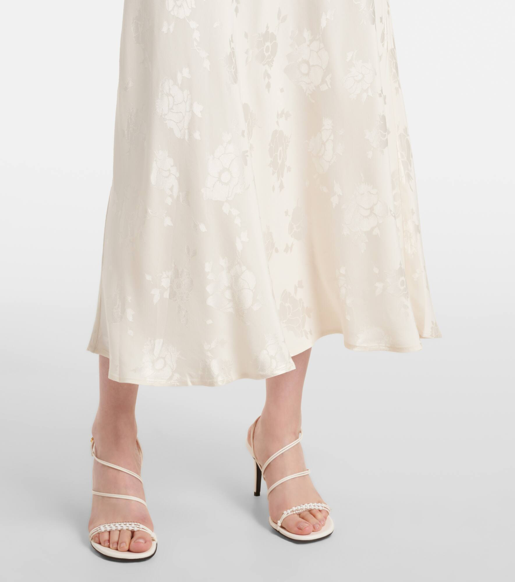 Sandrine floral jacquard midi dress - 5