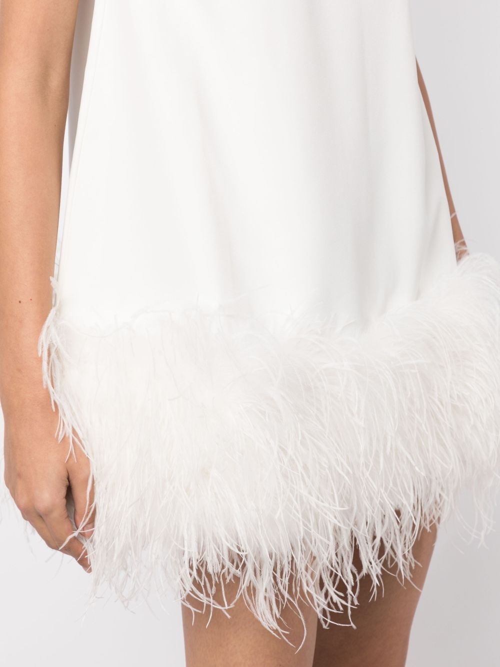 Linc feather-embellished minidress - 5