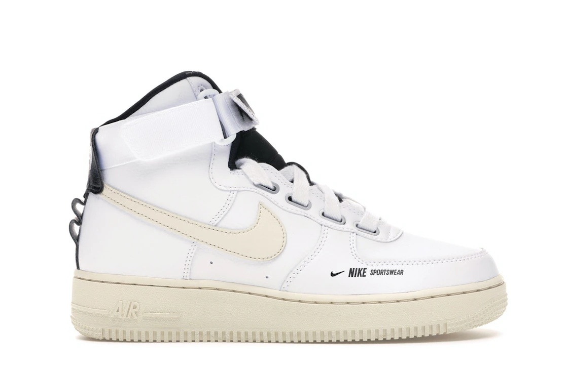 Nike Air Force 1 High Utility White Light Cream (Women's) - 1
