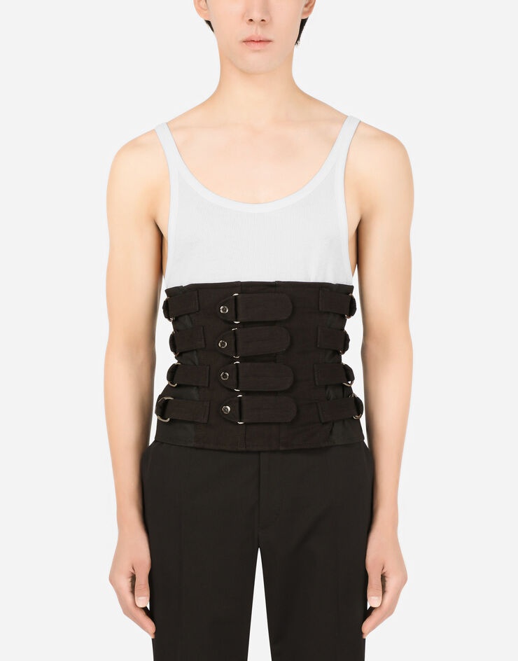 Stretch denim corset - 2