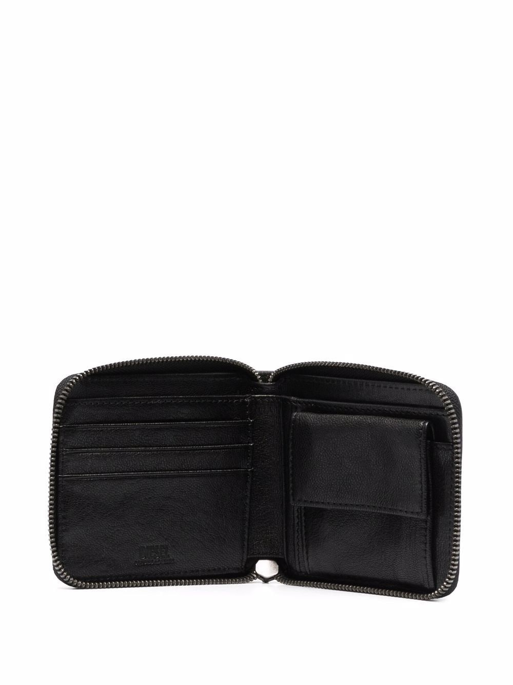 decorative-plaque leather wallet - 3