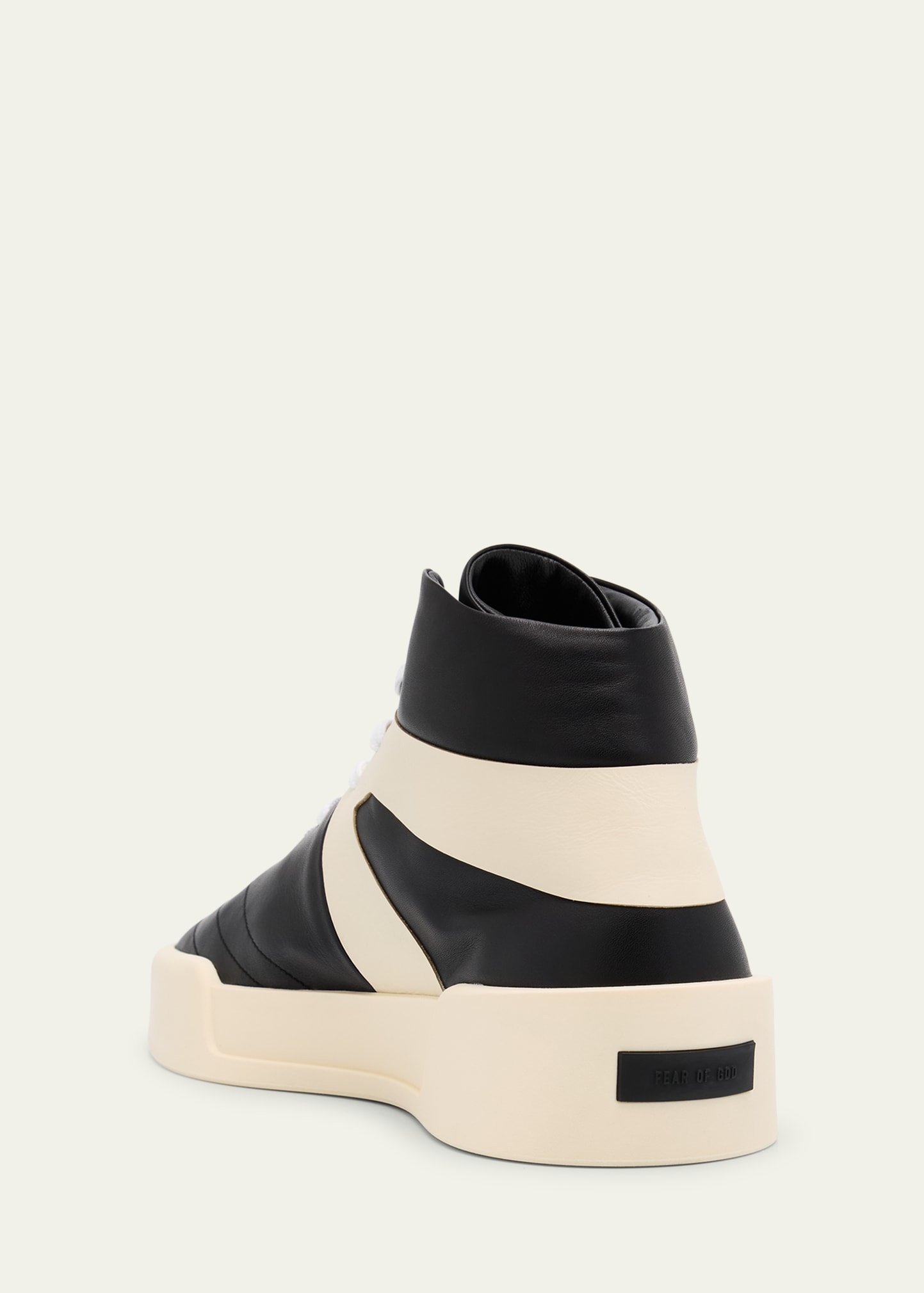 Men's Basketball Leather High-Top Sneakers - 4