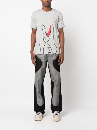 Comme des Garçons SHIRT x Lacoste logo-patch cotton T-shirt outlook
