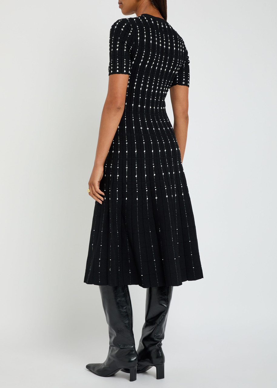 Joseph Stripe-embroidered Knit Midi Dress - 3