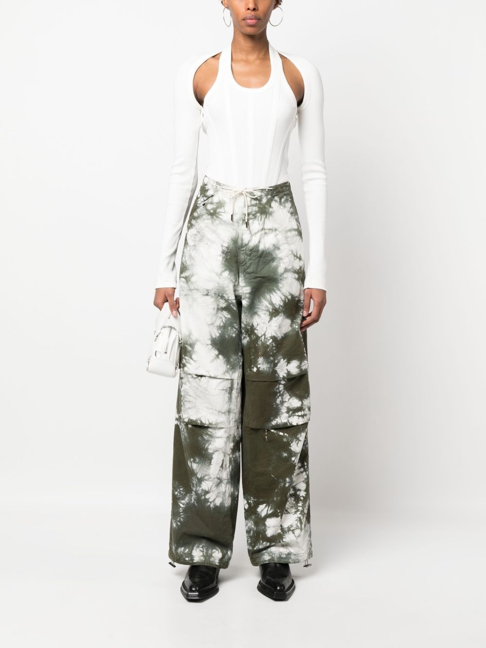 tie-dye cargo trousers - 2