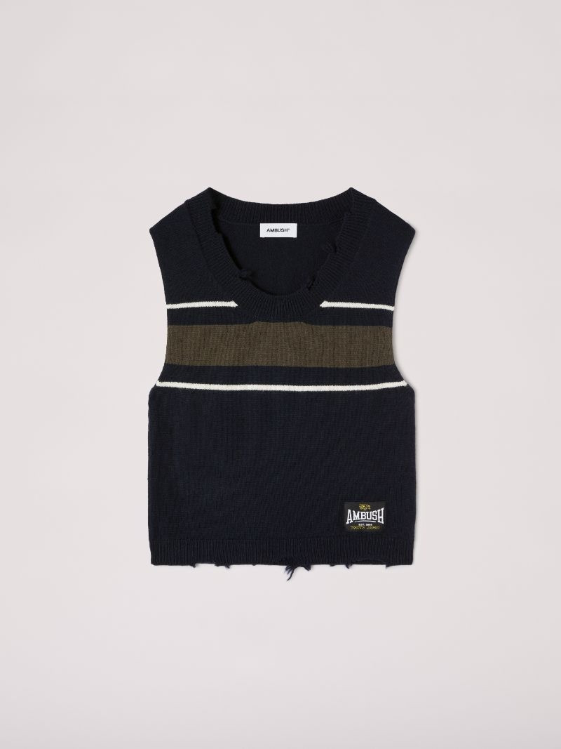Rib Knit Vest 1