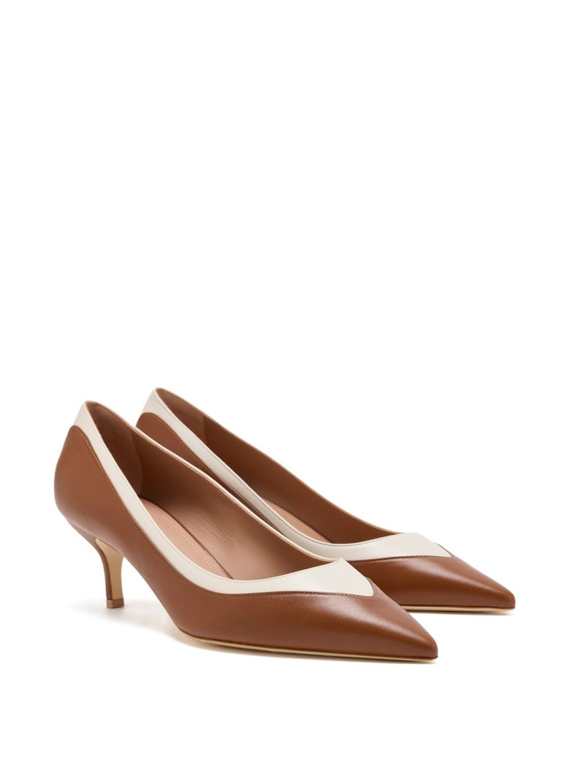 MALONE SOULIERS Emmanuelle pointed toe contrast pumps outlook